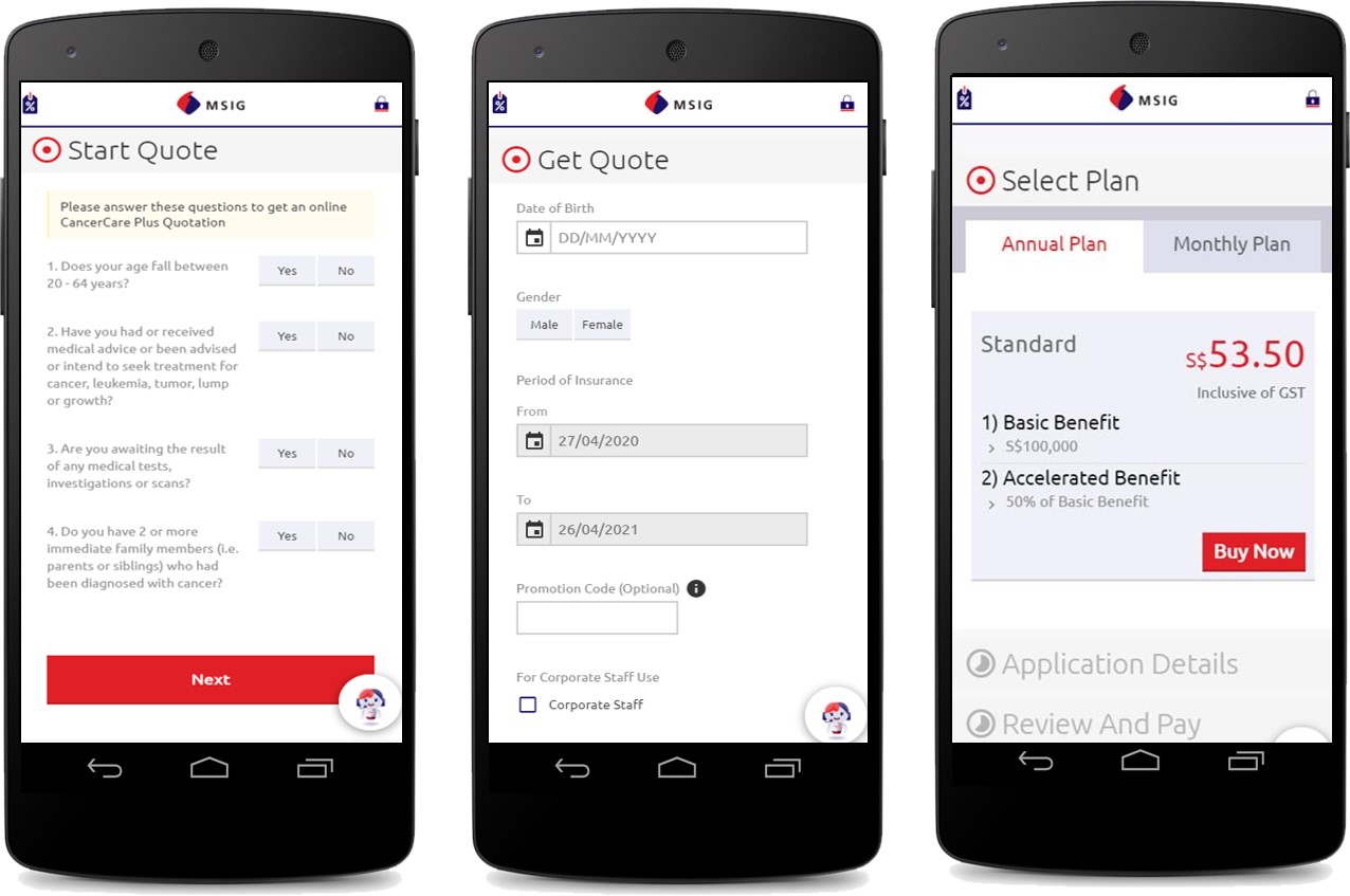 50 Plus Care Insurance Msig MSIG adds CancerCare Plus, a new digital insurance product to its